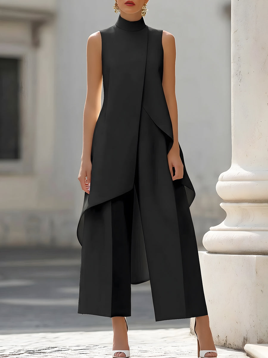 ASYMMETRISCHE TWEEDELIGE SET VOOR DAMES
