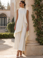 ASYMMETRISCHE TWEEDELIGE SET VOOR DAMES