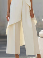 ASYMMETRISCHE TWEEDELIGE SET VOOR DAMES