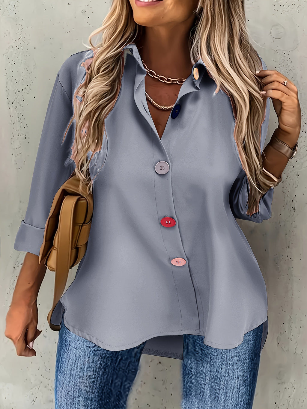 Chique blouse met knoopjes voor dames