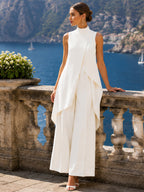 ASYMMETRISCHE TWEEDELIGE SET VOOR DAMES