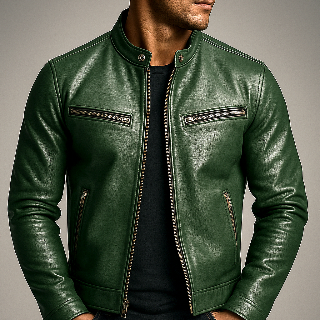 Vintage Leren Jack voor Heren – Tijdloze Stijl, Eersteklas Vakmanschap en Dagelijks Comfort