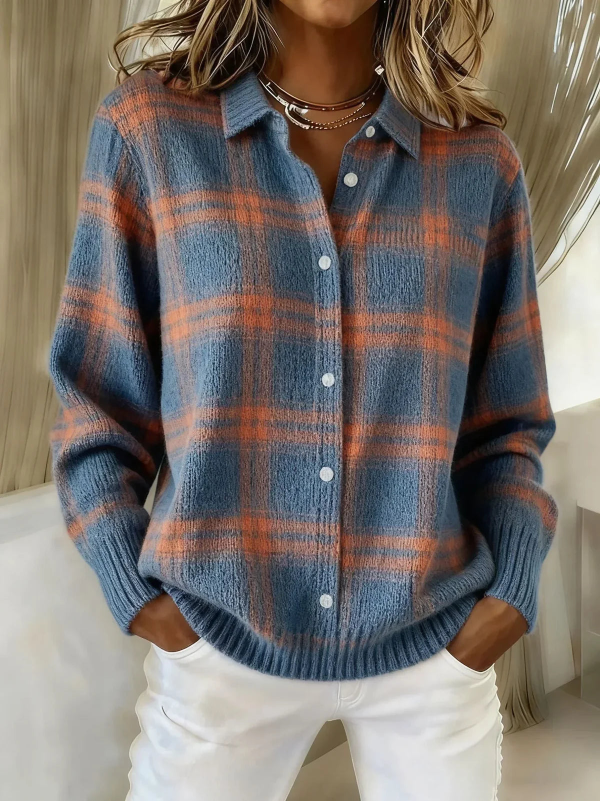 Camille | Geruite Cardigan