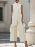 ASYMMETRISCHE TWEEDELIGE SET VOOR DAMES