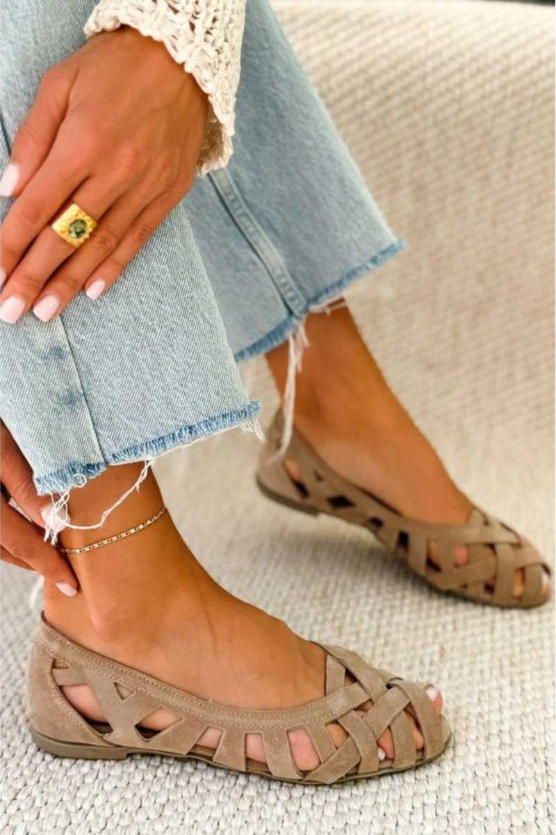 GEWEVEN ZOMERSANDALEN VOOR DAMES