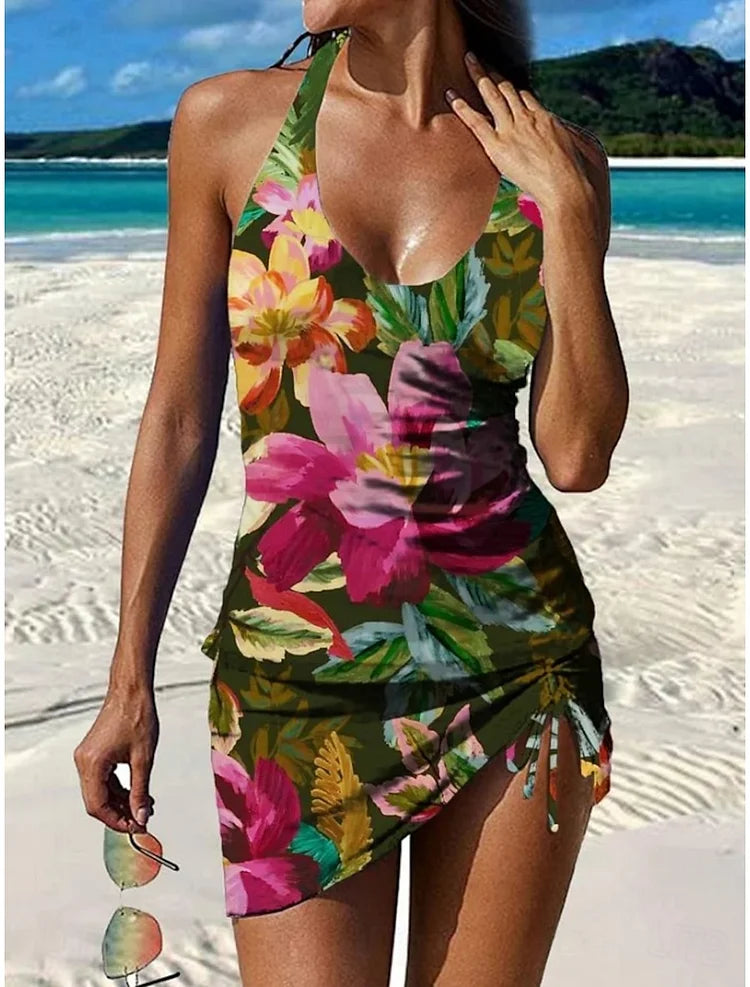 BLOEMEN ZWEMSET VOOR DAMES