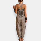 BOHEMIAN GEBORDUURDE JUMPSUIT VOOR DAMES