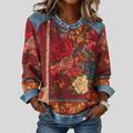 Sweatshirt met bloemenprint voor vrouwen