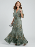 CHIQUE CHIFFON MIDI-JURK VOOR DAMES