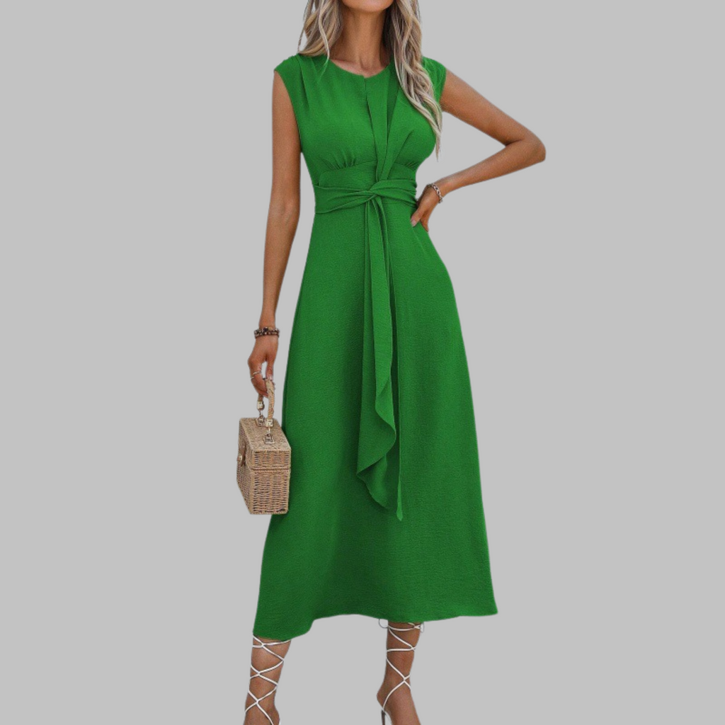 KLASSIEKE MOUWLOZE MAXI-JURK VOOR VROUWEN