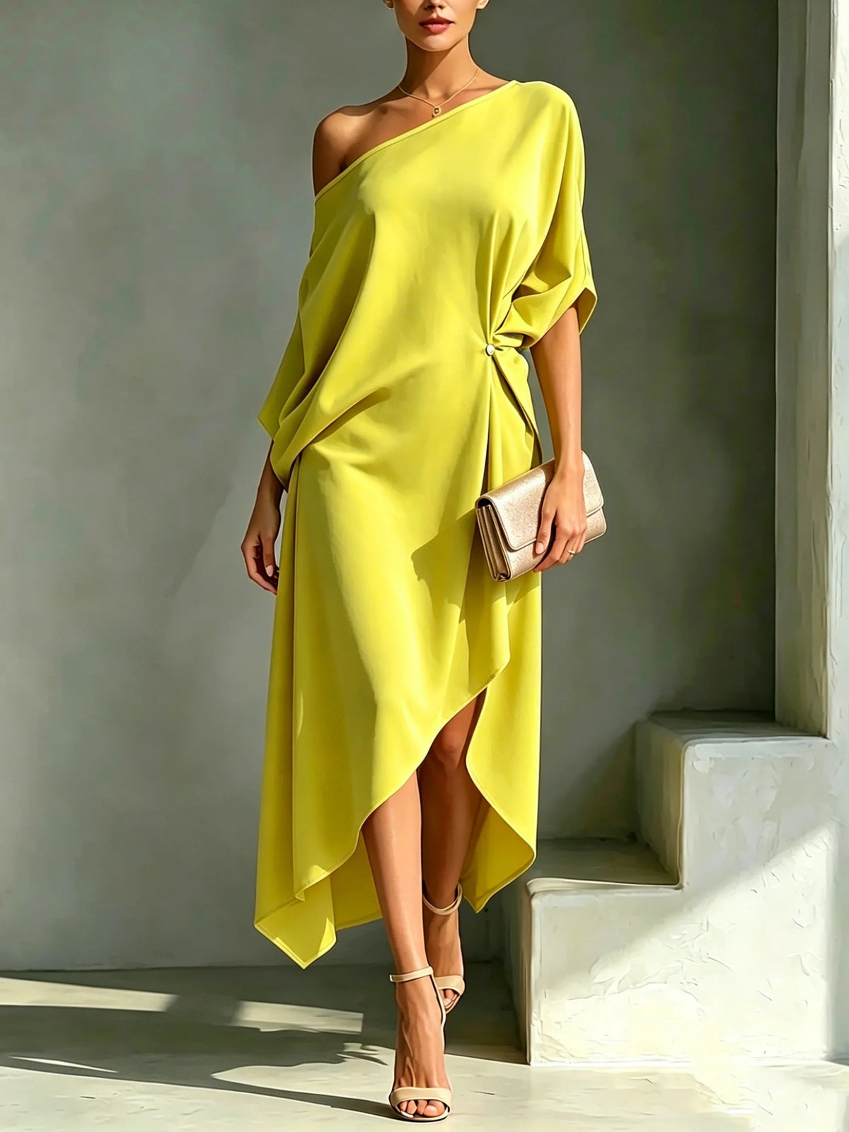 ASYMMETRISCHE MIDIJURK VOOR DAMES