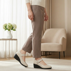 KLASSIEKE SCHOENEN MET HALFHOGE HAK VOOR DAMES