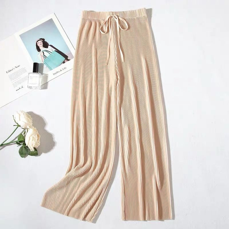 BREDE PANTALON MET PLOOIEN VOOR DAMES