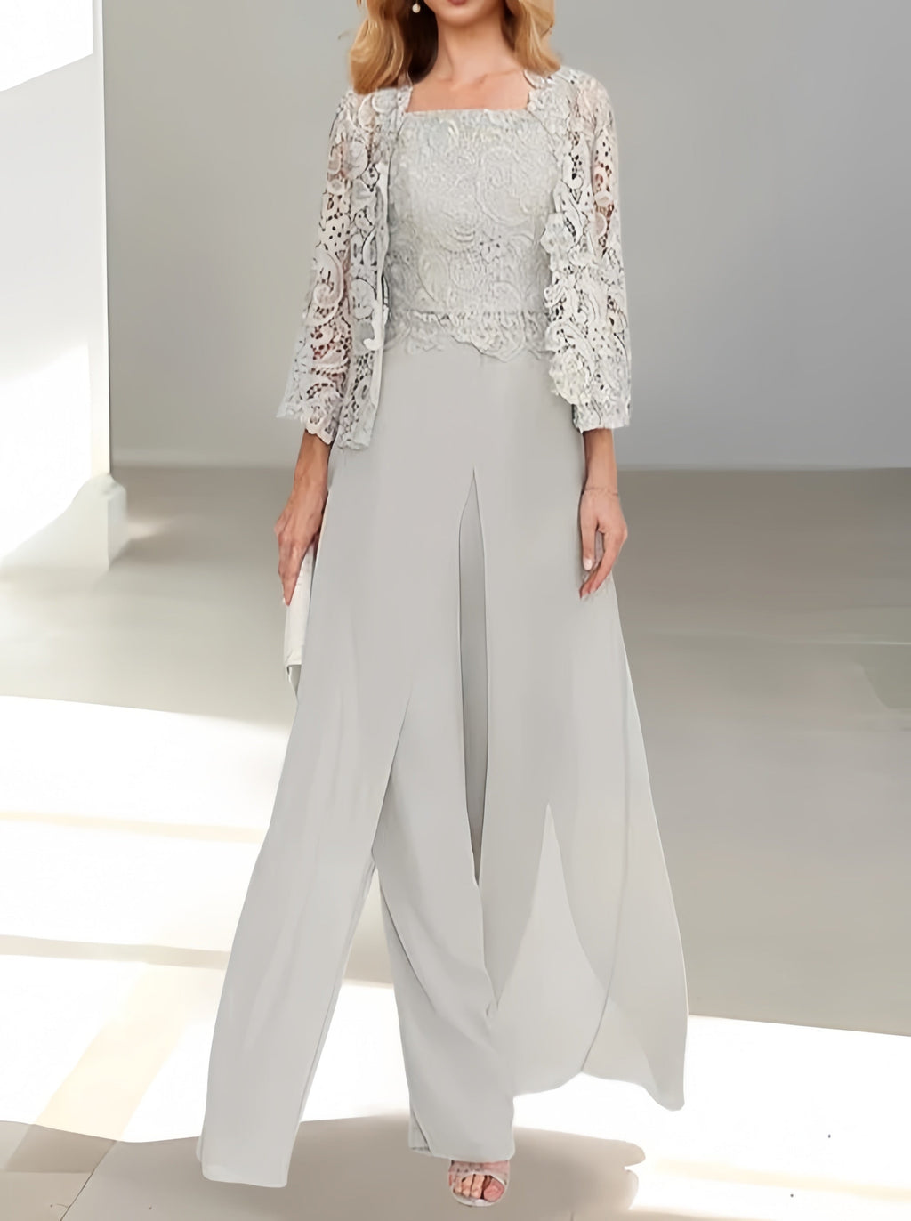 ELEGANTE CHIFFON BROEKENSET VOOR DAMES