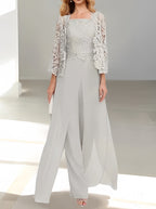 ELEGANTE CHIFFON BROEKENSET VOOR DAMES