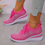 SNEAKERS MET STRASS VOOR VROUWEN