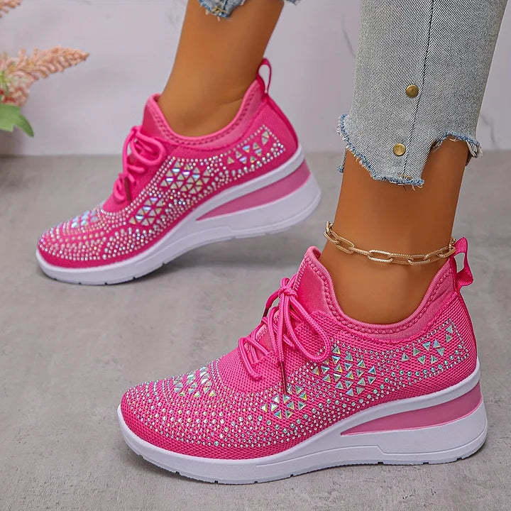 SNEAKERS MET STRASS VOOR VROUWEN