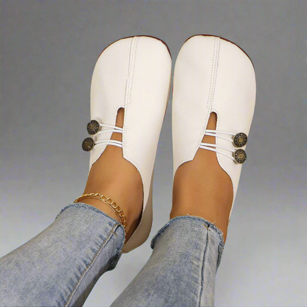 MOCASSINS MET KNOOP VOOR DAMES