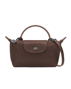 Longchamp Le Pliage Mini Leather Bag – Mokka