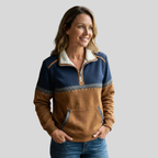 Alvette™ | Sherpa Kraag Half-Zip Pullover