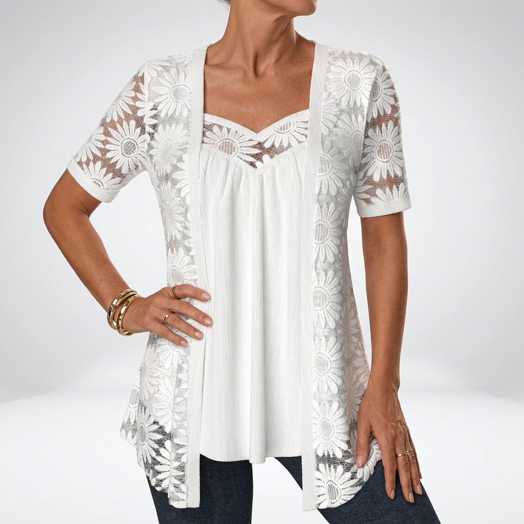 Damesblouse van kant