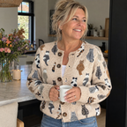 Vest met kattenprint