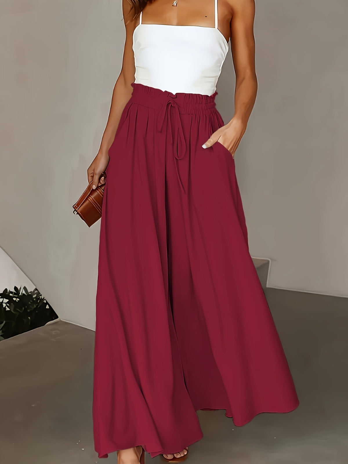 ELEGANTE BROEKEN MET HOGE TAILLE VOOR DAMES