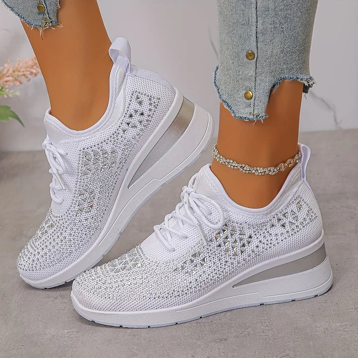 SNEAKERS MET STRASSSTEENTJES VOOR DAMES
