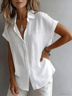 Linnen damesblouse