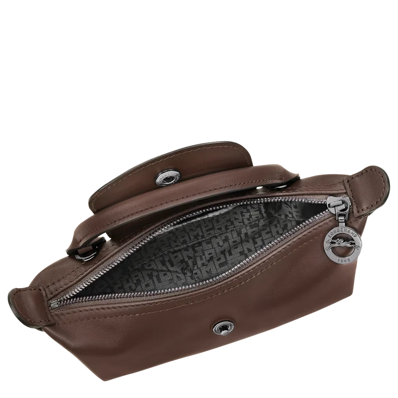 Longchamp Le Pliage Mini Leather Bag – Mokka