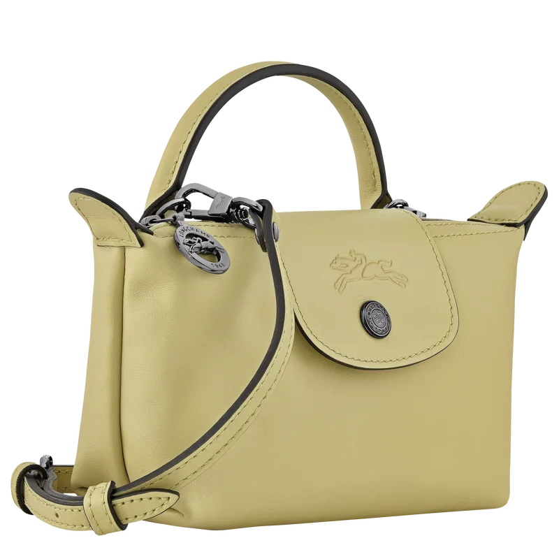 Longchamp Le Pliage Mini Leather Bag – Pistache