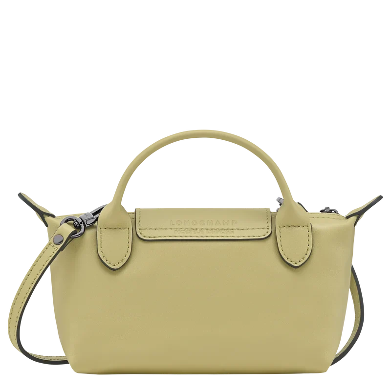 Longchamp Le Pliage Mini Leather Bag – Pistache