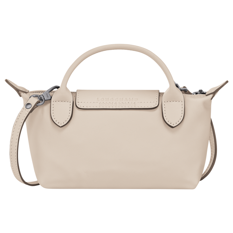 Longchamp Le Pliage Mini Leather Bag – White