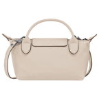 Longchamp Le Pliage Mini Leather Bag – White