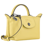 Longchamp Le Pliage Mini Leather Bag – Lime