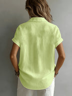 Linnen damesblouse