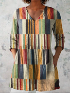 Lange Geprinte Blouse voor Vrouwen