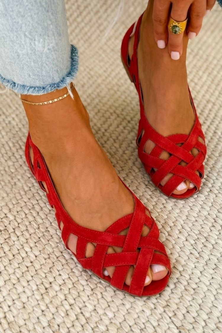 GEVLOCHTEN ZOMERSANDALEN VOOR DAMES