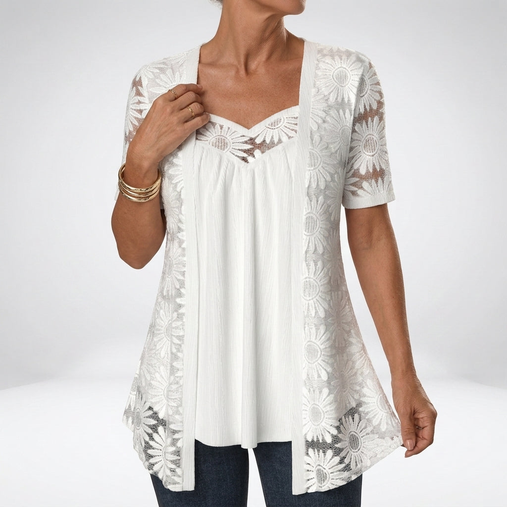 Damesblouse van kant
