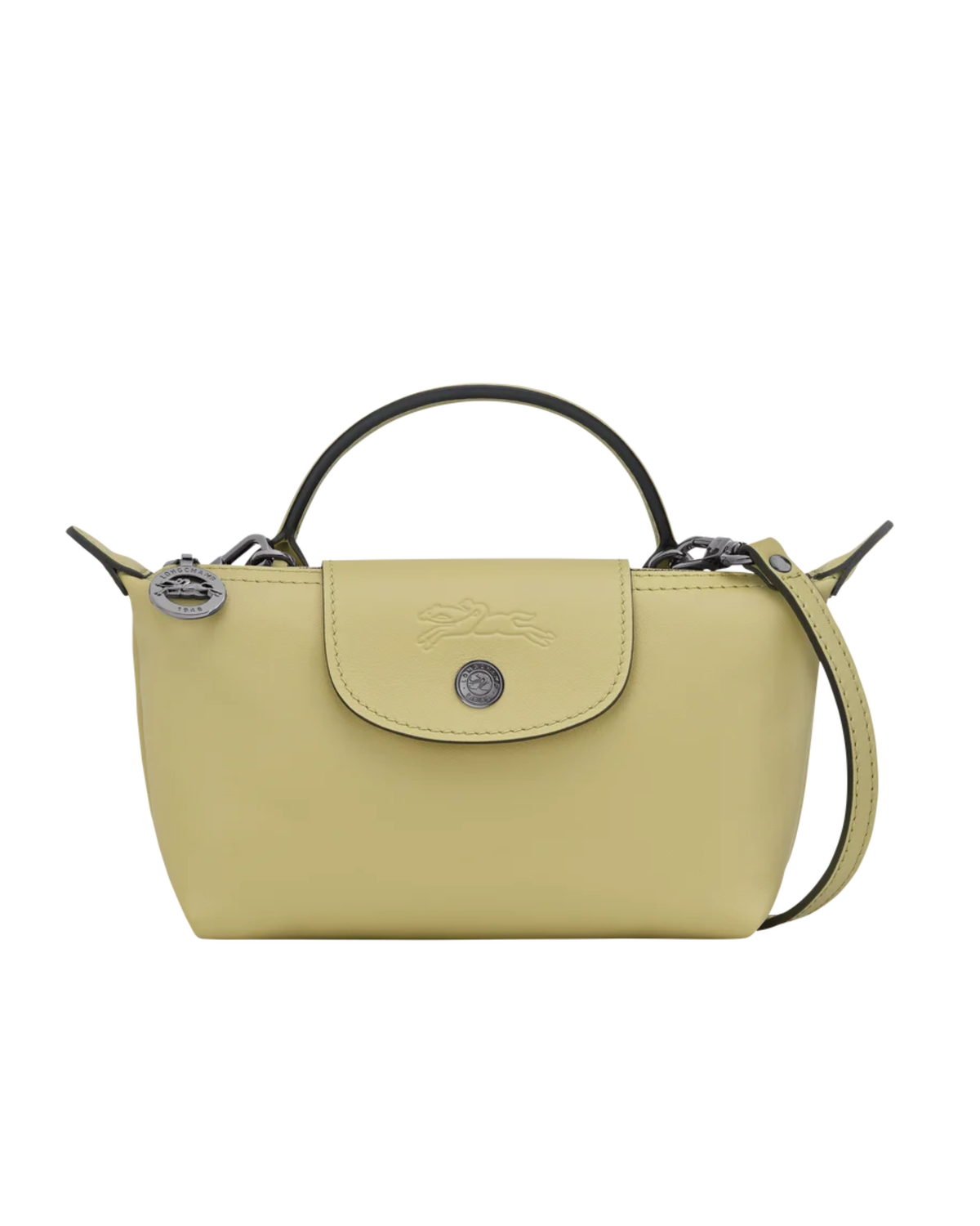 Longchamp Le Pliage Mini Leather Bag – Pistache