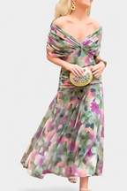 ELEGANTE GEDAPEERDE JURK VOOR VROUWEN