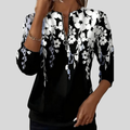 Crimson™ | Bloemenprint Zip Sweatshirt