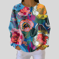Adorna™ | Kleurrijke Bloemen Sweatshirt