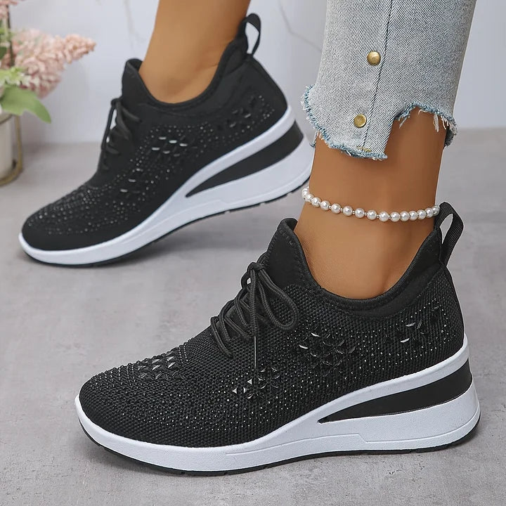 SNEAKERS MET STRASSSTEENTJES VOOR DAMES