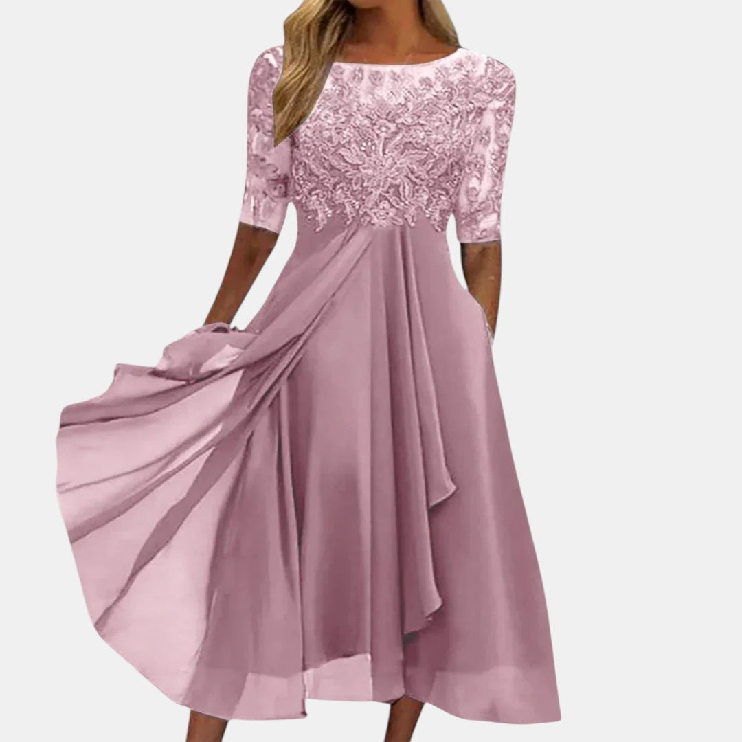 ELEGANTE KANTEN JURK VOOR DAMES