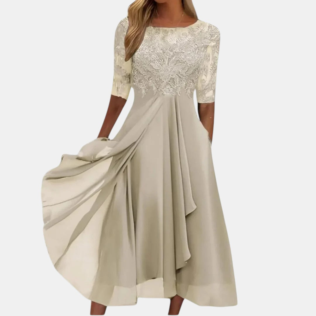 ELEGANTE KANTEN JURK VOOR DAMES