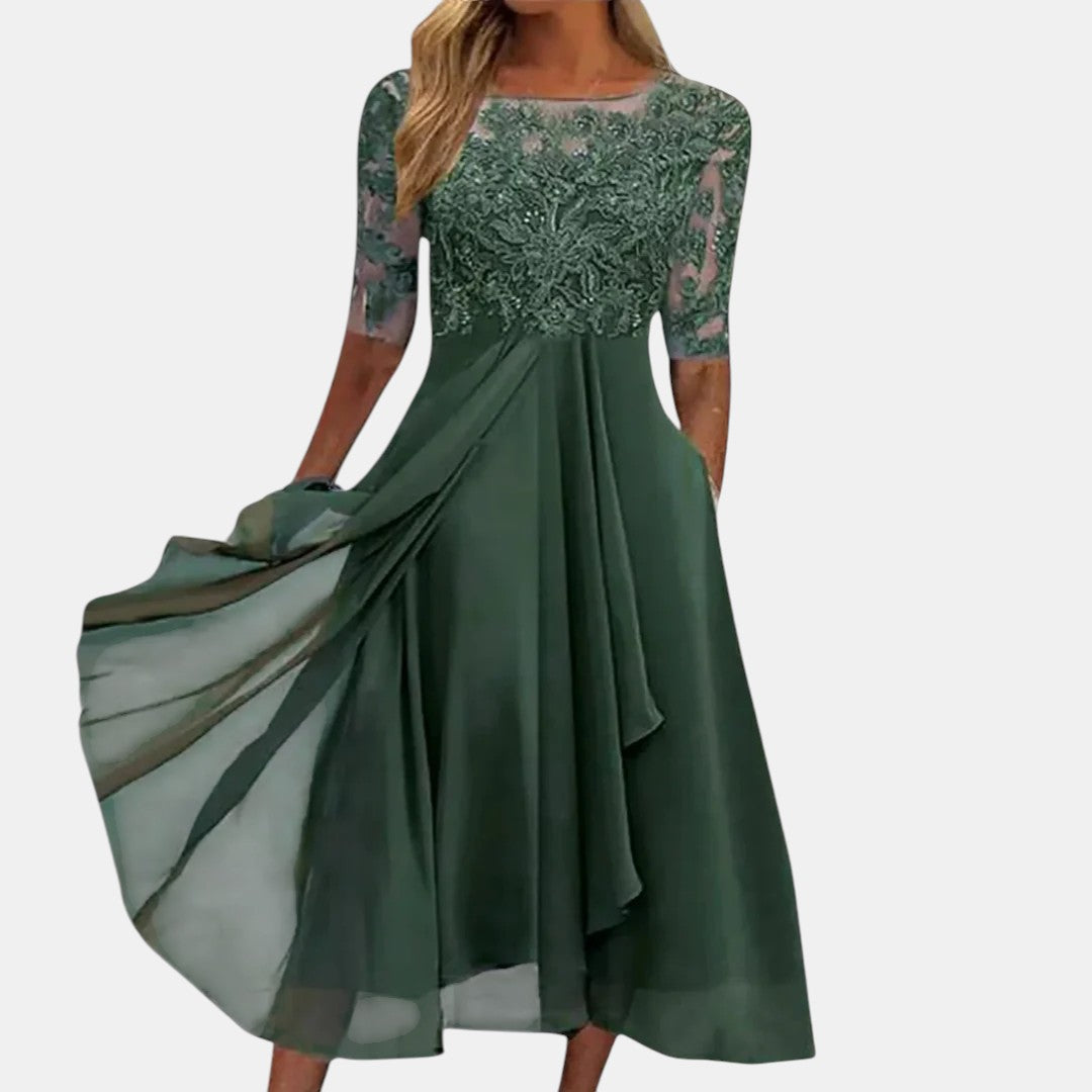 ELEGANTE KANTEN JURK VOOR DAMES