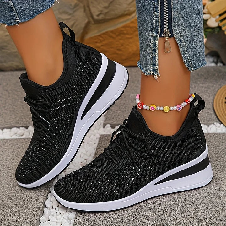 SNEAKERS MET STRASSSTEENTJES VOOR DAMES