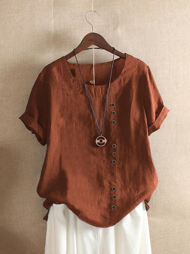 Katoenen blouse voor dames