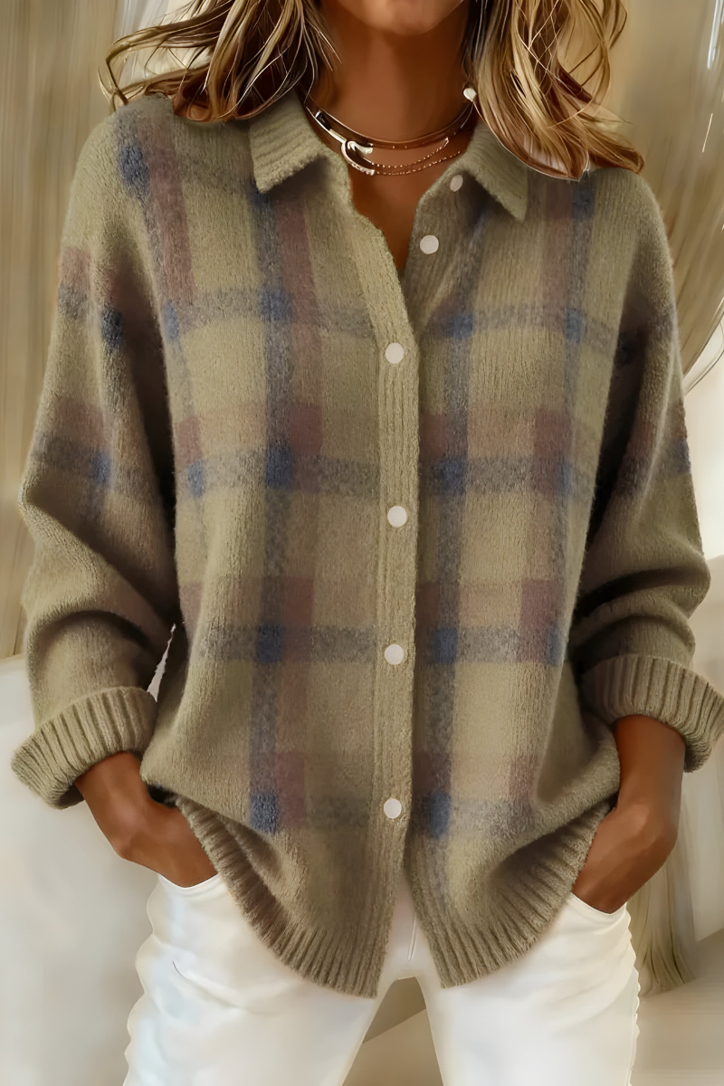Camille | Geruite Cardigan